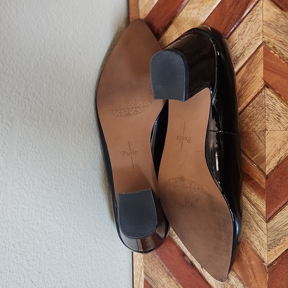 Paolo Linea black pointed toe shoes size 11 M - Picture 4 of 8